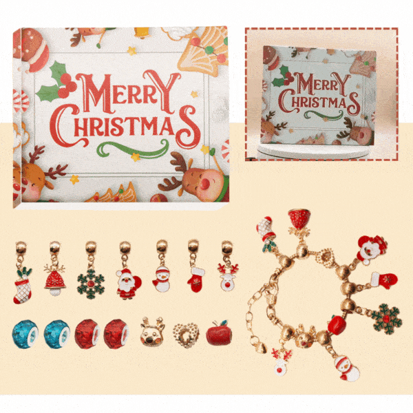 Ημερολόγιο αντίστροφης μέτρησης JingleCharm με κοσμήματα